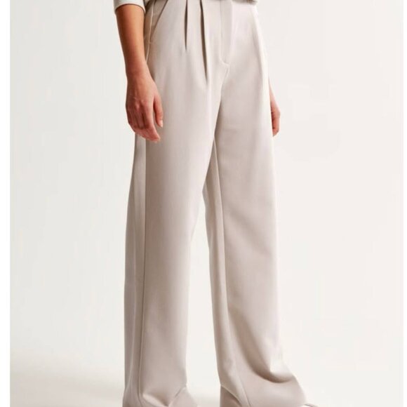 Abercrombie & Fitch Wide Leg Sloane Pant – Size 32, Light Tan - Picture 4 of 4